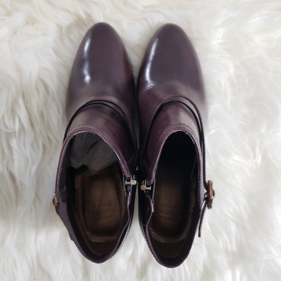 Circa Joan & David Cailey Boot Leather Mixed Knit Women's Size 8 - Picture 5 of 13